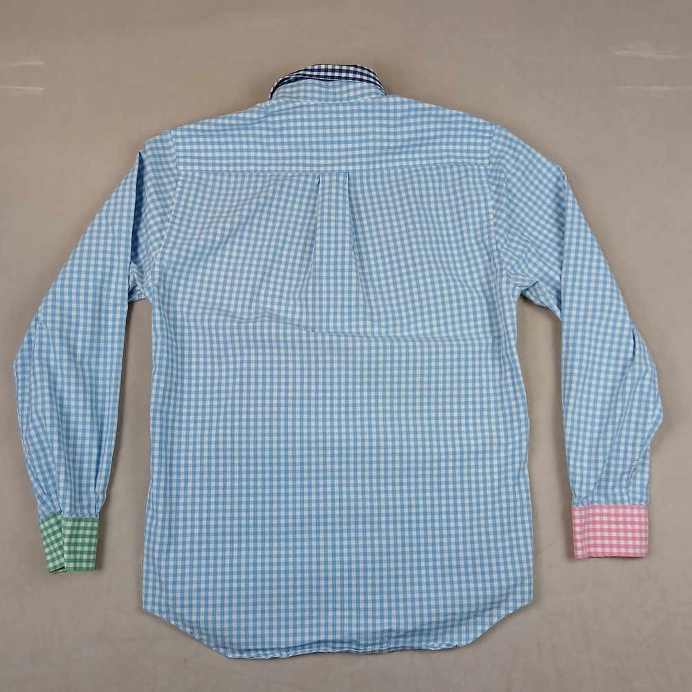 Vineyard Vines Small Mens Shirt Button Down Long Sleeve Slim Whale Has Defect - Picture 12 of 14